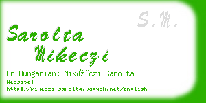 sarolta mikeczi business card